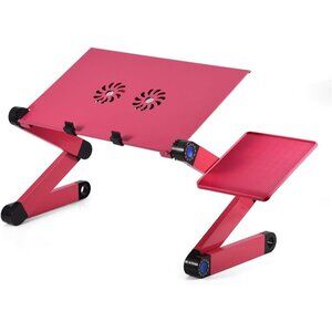 Adjustable Laptop Stand, Portable Foldable Aluminum Laptop Table Riser